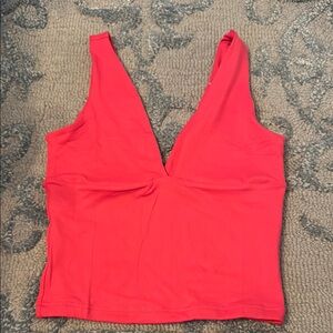 ReoRia Pink Fitted Crop Tank Top